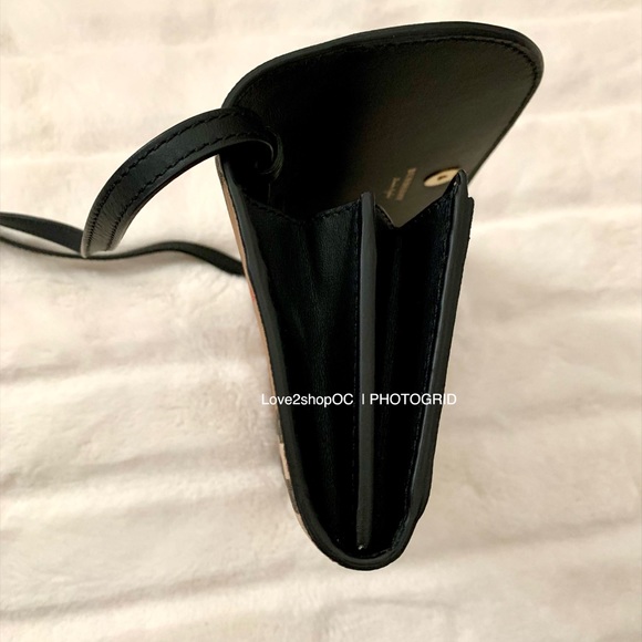 BURBERRY Detachable Strap Check Leather Wallet - Picture 14 of 15